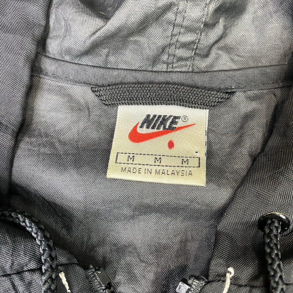 Vintage‎ Nike Jacket Men Sz M Hooded Windbreaker Big Logo Oversized Baggy Y2K - Picture 12 of 15